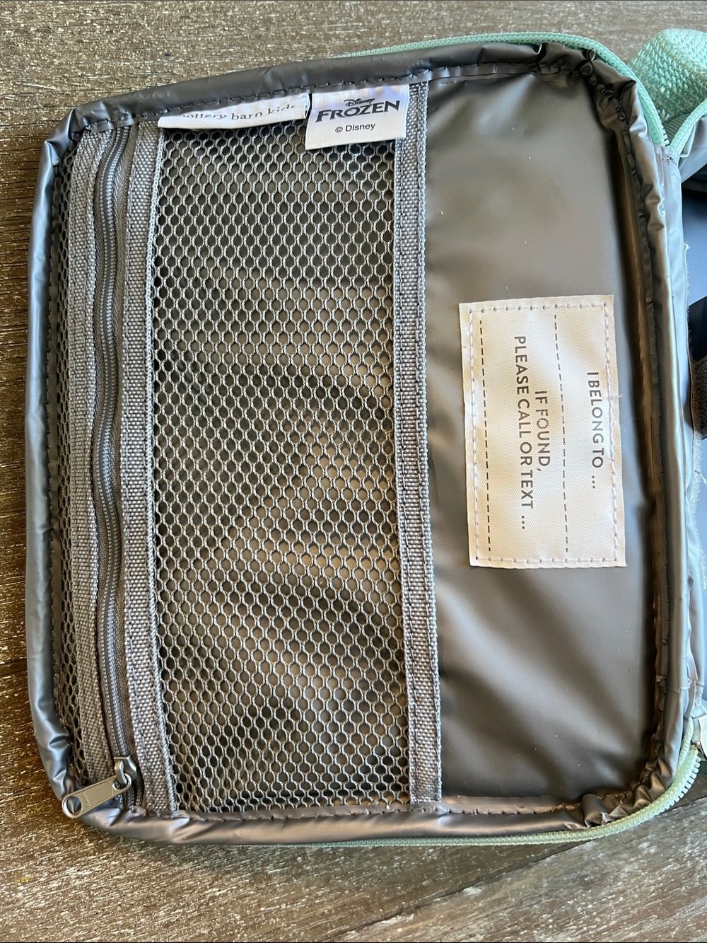 EUC Pottery Barn Kids Mackenzie Aqua Disney Frozen Cold Pack Lunch - Picture 12 of 14